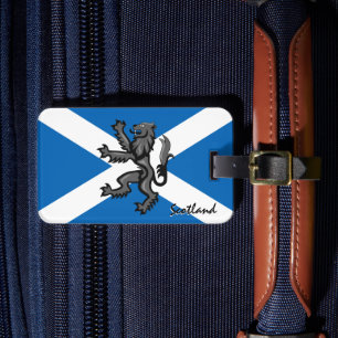 Scotland Luggage Tags, Rampant, Scottish Flag Luggage Tag