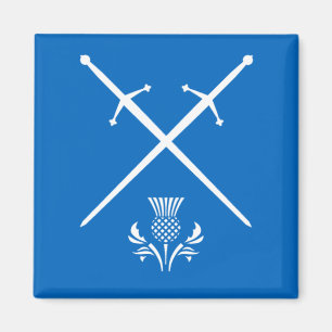 Scotland Magnet - épées et chardon