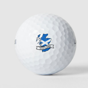 Scotland Map Golf Balls