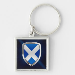 Scotland Metallic Emblem Keychain