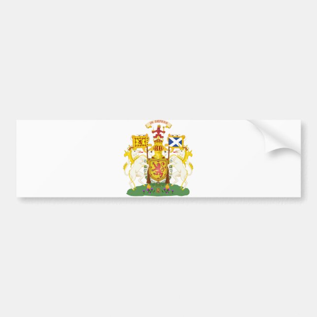 Scotland Official Coat Of Arms Heraldry Symbol Bumper Sticker (Front)