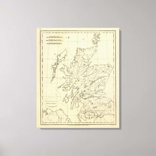 Scotland outline canvas print (Front)