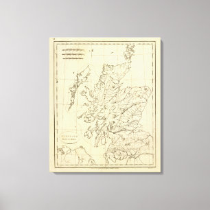 Scotland outline canvas print