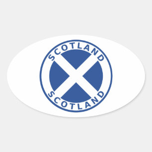 Scotland Oval Sticker
