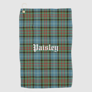 Scotland Paisley District Tartan Personalized Golf Towel