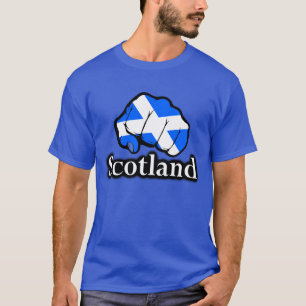 Scotland Proud Scottish Flag Fist T-Shirt