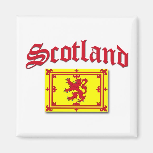 Scotland Rampant Flag Magnet (Front)