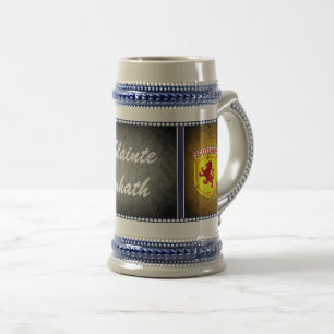 Scotland, Rampant lion, flag, Slainte Mhath Beer Stein