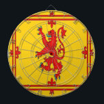 Scotland red lion rampant Flag Dartboard<br><div class="desc">Scotland red lion rampant Flag . Image used on this item are licensed and  © Graphics Factory.com</div>