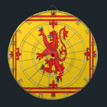 Scotland red lion rampant Flag Dartboard<br><div class="desc">Scotland red lion rampant Flag . Image used on this item are licensed and © Graphics Factory.com</div>