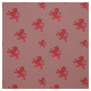 Scotland red Rampant ancient Lion flag Fabric