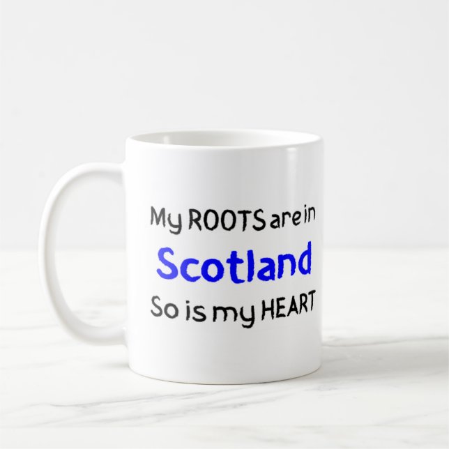 scotland roots coffee mug (Left)