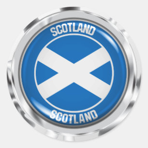 Scotland Round Emblem Classic Round Sticker