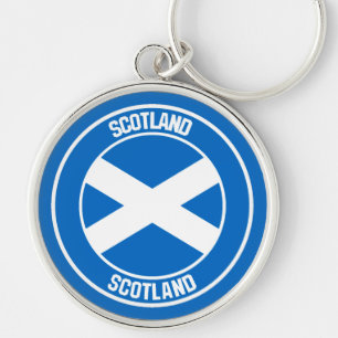 Scotland Round Emblem Keychain