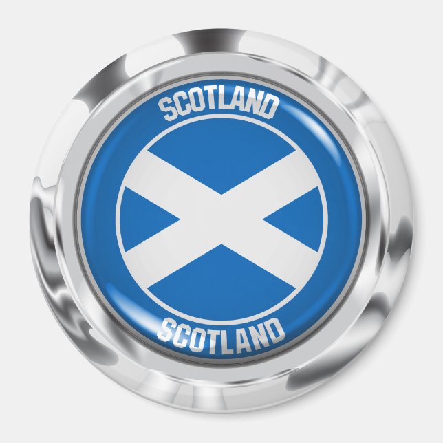 Scotland Round Emblem Magnet (Front)