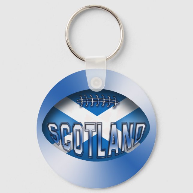 Scotland Rugby Ball Keychain (Front)