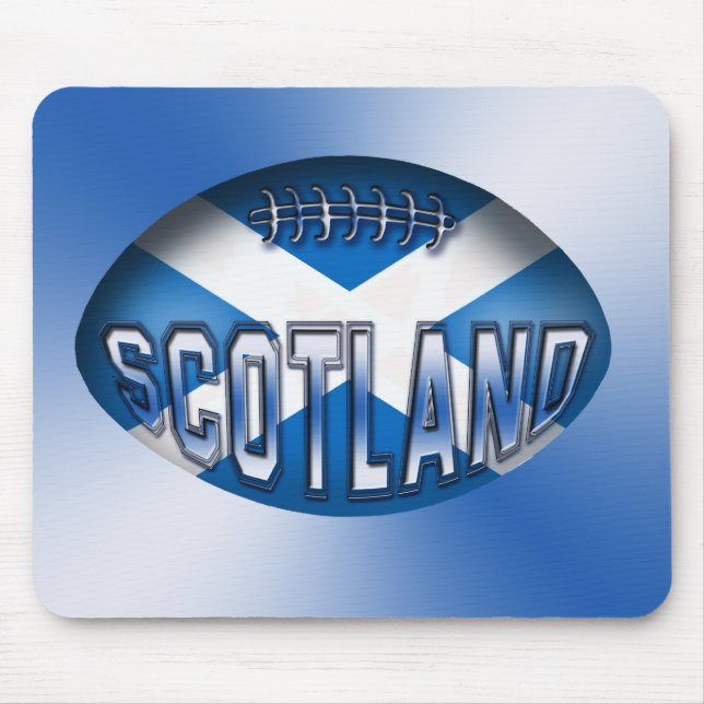 Scotland Rugby Ball Mouse Pad (Front)