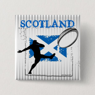 Scotland Rugby Button