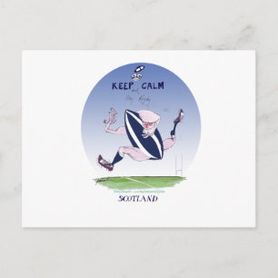 scotland rugby, tony fernandes postcard