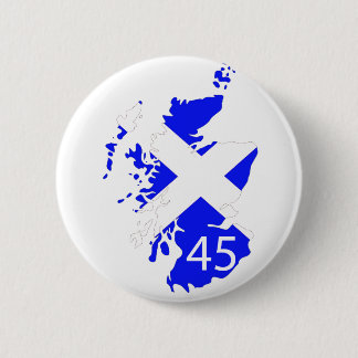 Scotland Saltire Map 2 Inch Round Button