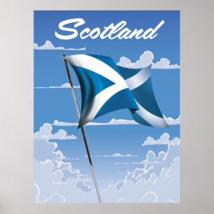 Scotland Saltire Poster