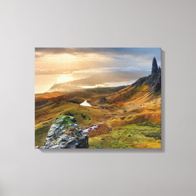 Scotland Scenic Rolling Hills Landscape Canvas Print (Front)