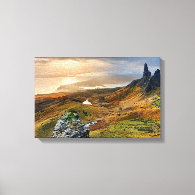 Scotland Scenic Rolling Hills Landscape Canvas Print (Front)