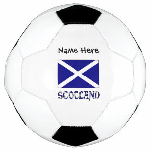 Scotland Scot St. Andrew's Cross Flag Personalized Soccer Ball