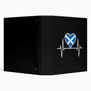 Scotland - Scotland Flag Heartbeat Binder