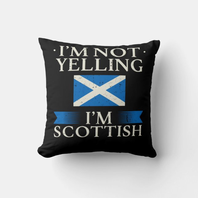 Scotland Scotland Flag Throw Pillow (Front)