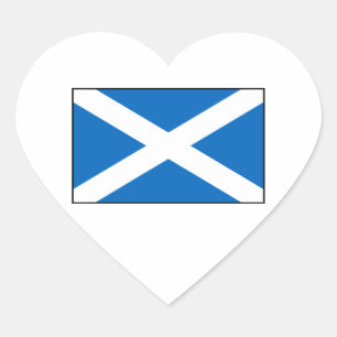 Scotland – Scottish Flag Heart Sticker