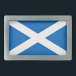 Scotland – Scottish Flag Rectangular Belt Buckle<br><div class="desc">National flag of Scotland The Scottish flag consists of a white cross, or saltire, against a blue background. It is also known as St. Andrew's Cross, or simply the Saltire. The flag has been in use since the 16th century, and is the world's oldest sovereign flag. Note that any distortion...</div>