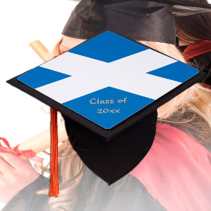 Scotland & Scottish Flag - Students / University Graduation Cap Topper