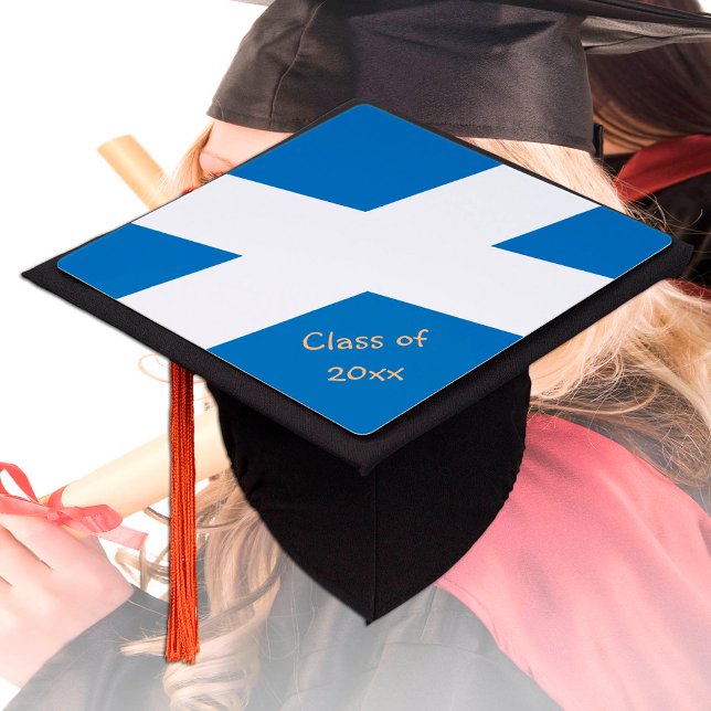 Scotland & Scottish Flag - Students / University Graduation Cap Topper (Creator Uploaded)