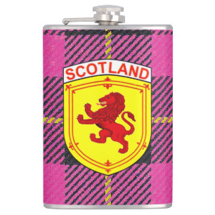 Scotland Scottish Rampant lion, badge/crest Hip Flask