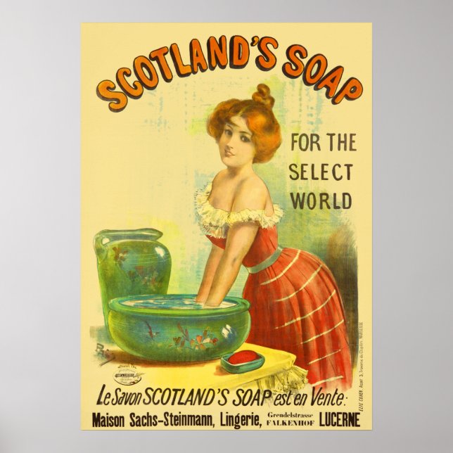 Scotland Soap Vintage Advertisement Poster (Front)