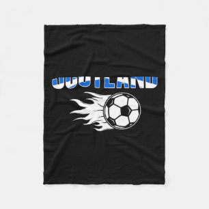 Scotland Soccer Fans Jersey Scottish Flag Footba T Fleece Blanket