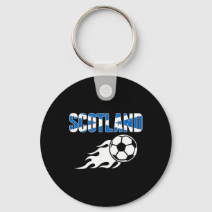 Scotland Soccer Fans Jersey - Scottish Flag Footby Keychain