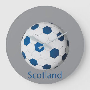 Scotland Soccer Large Clock