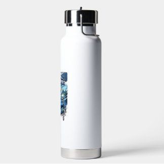 Scotland Soccer Spirit Skeleton Striker Nations Pr Water Bottle