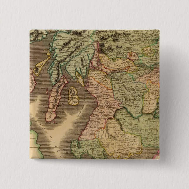 Scotland southern 2 inch square button (Front)