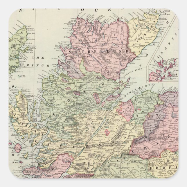 Scotland Square Sticker (Front)
