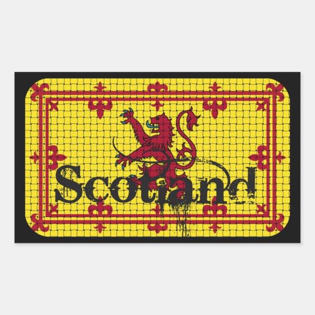Scotland Standard Flag Sticker (Front)