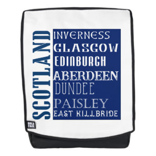 Scotland Subway Word Art Backpack
