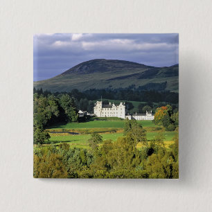 Scotland, Tayside, Blair Castle. In an emerald 2 Inch Square Button
