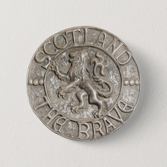 SCOTLAND THE BRAVE 2 INCH ROUND BUTTON (Front)