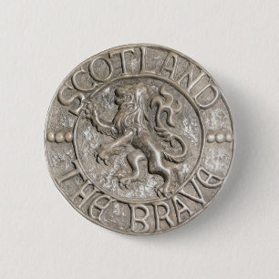 SCOTLAND THE BRAVE 2 INCH ROUND BUTTON