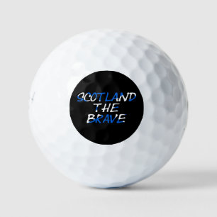 Scotland The Brave on Scottish Flag be6 gbcnt Golf Balls