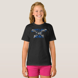 Scotland The Brave on Scottish flag gccnt T-Shirt