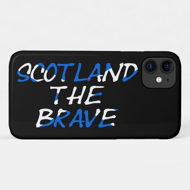 Scotland The Brave on Scottish Flag iphcnt Case-Mate iPhone Case (Back (Horizontal))